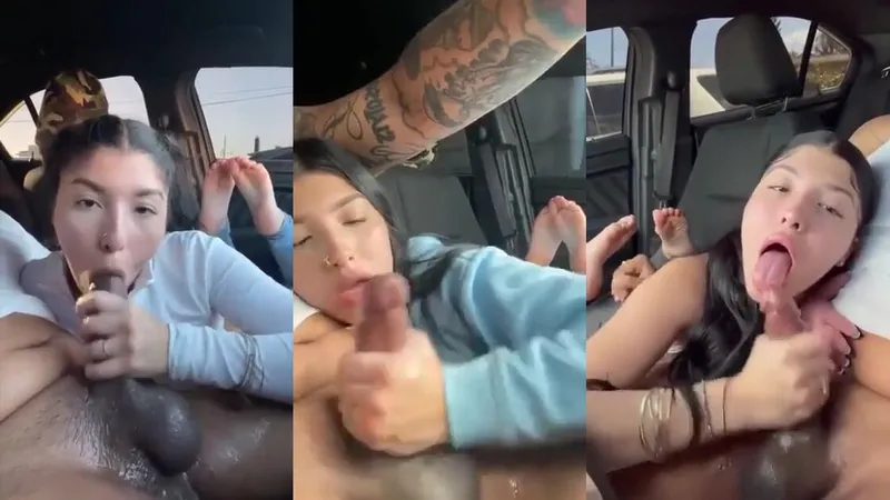 MagicPrincesss gives a wild ride and sucks and rides a BBC in the car