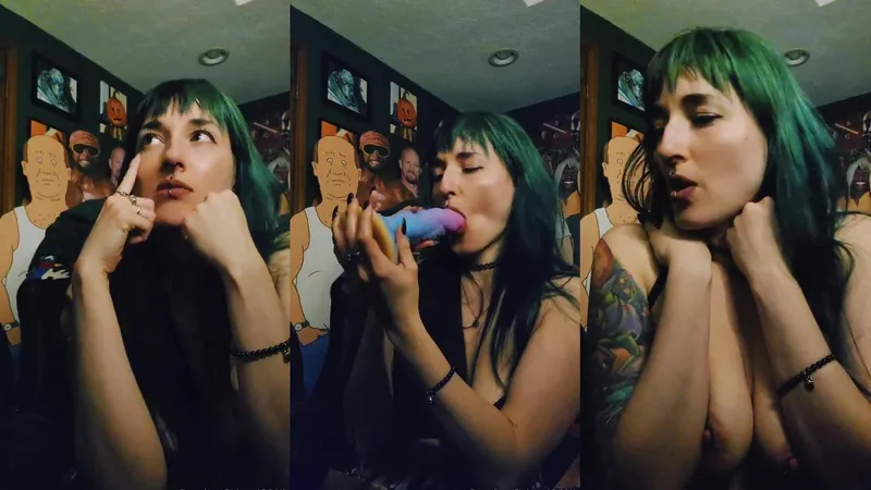 Cajungoblin flaunts her dildo in POV seduction video