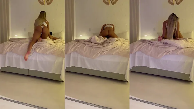 Karlyane Menezes teases in tattoos & gets her pussy licked in Bedroom Sex Tape