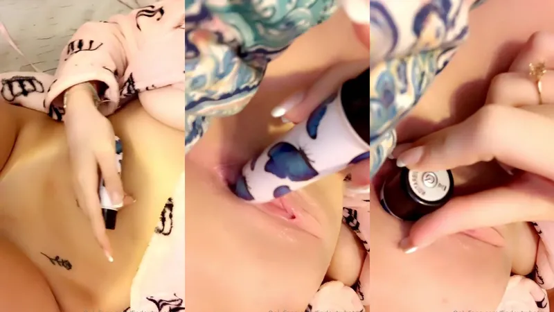 Gracie.444 Pumps Her Cunt With A Vibrator