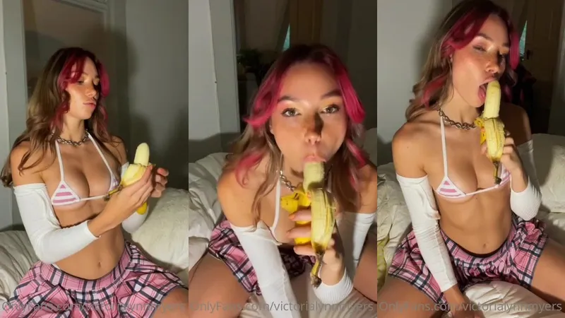Victoria Lynn Myers Blowjob a Banana