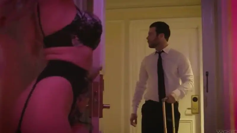 Lena Paul gets naughty in the Red Room with her sexy leaked footage