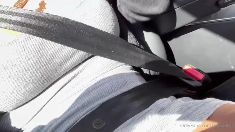 Asa Akira's hot car ride ends in a cum-filled climax!