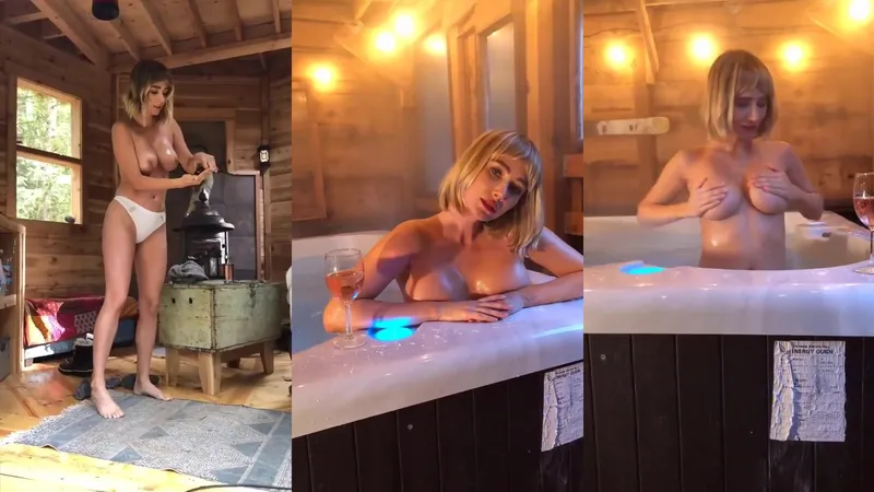 Sara Jean Underwood gets wet and wild in the tub