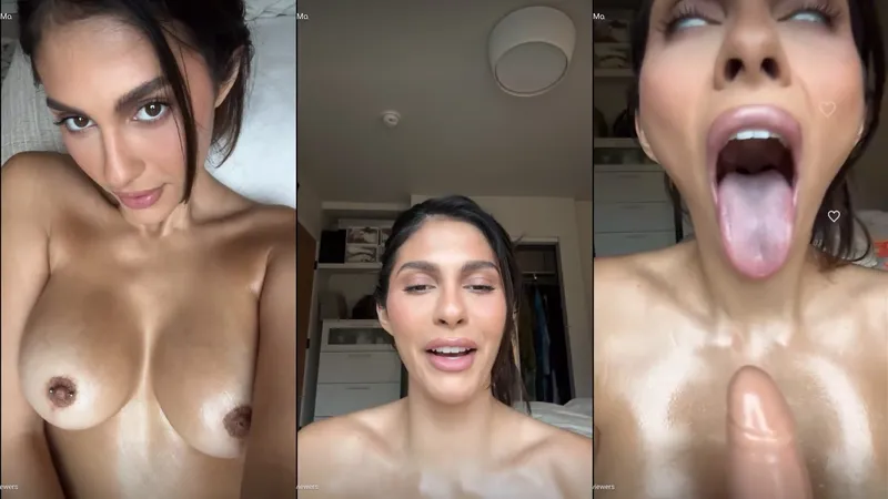 Amanda Trivizas Oiled TitFuck Latest Live Show