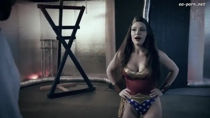 Lily Lou Wonder Woman gets rough banged in DP Sex Tape