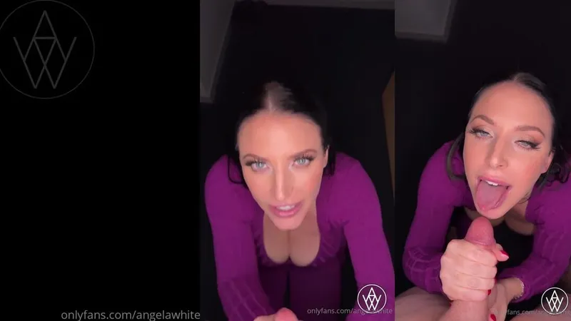 Angela White's steamy BJ - A POV tease you won't forget!