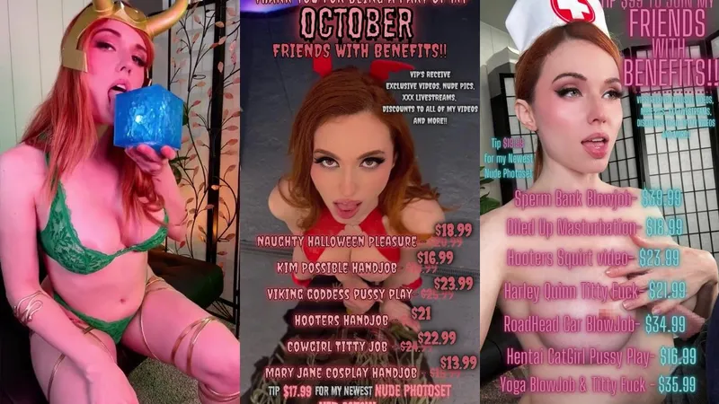 Sexy Amouranth Teases in Leaked Cosplay Pussy Action