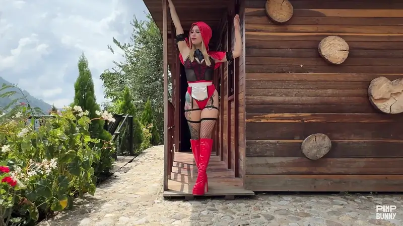 Watch Little Red Riding Hood & the Big Cock get down and dirty in hot lingerie action