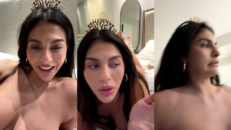 Amanda Trivizas reveals her naked body for your JOI on New Year's Eve