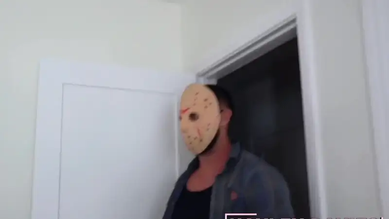 Hayley Davies & Dani Day get naughty at their 21st Halloween party in this sex tape!