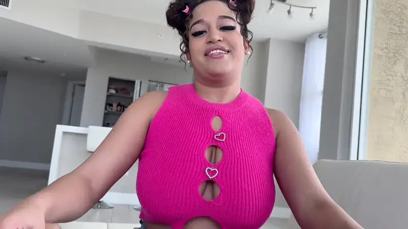 Fun sized Megan gets her tight pussy creampied by Scott Stark