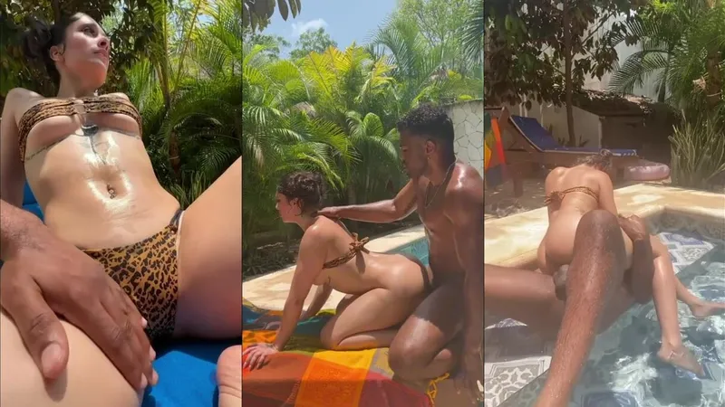 Princesa Amor enjoys BBC in the pool and gets off like a pro!