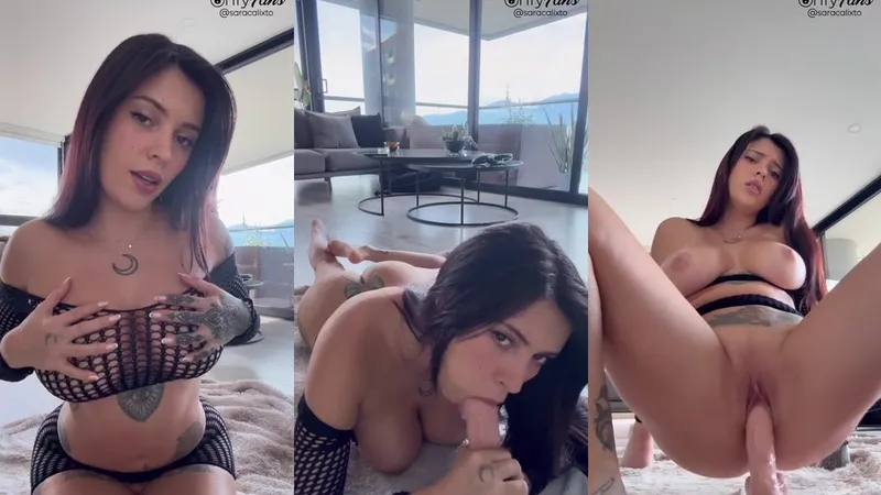 Sara Calixto Bounces On Her Dildo