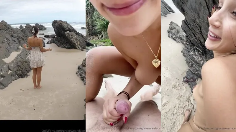 GracewParceslace gets pounded hard at the models' beach bash