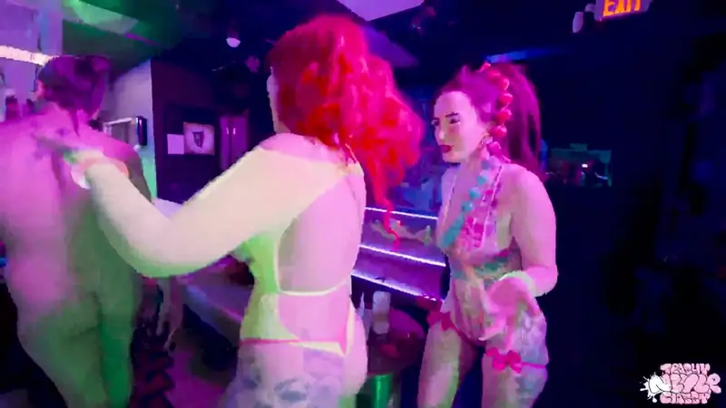 Madison Wilde X Peach X Taylor Nicole Cyber Rave Naughty Orgy Group Fuck