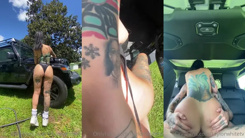 Taylor White Is Having Sex With Her BF In A Car