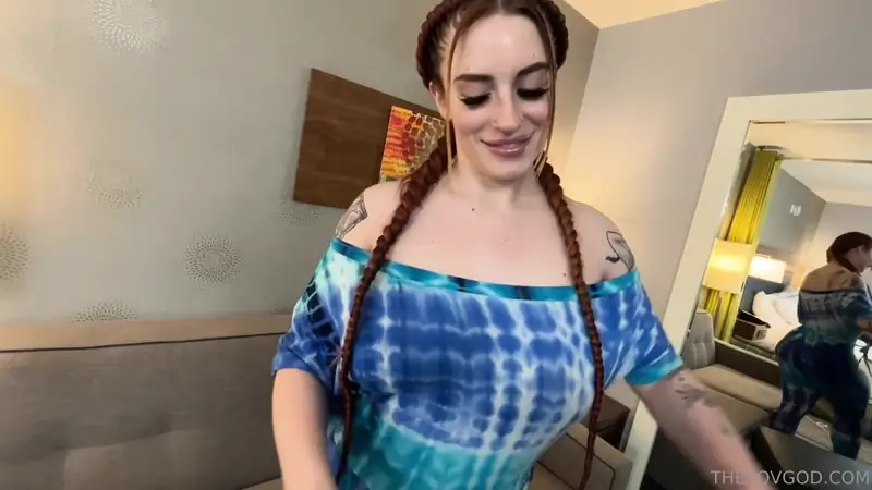 PawgEmily gets oiled up and pounded from behind with her big tits bouncing
