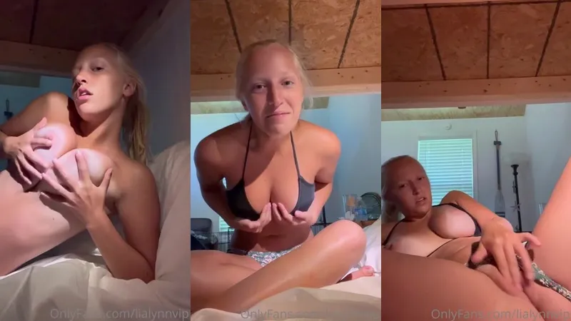 LiaLynn's intense pussy fingering session caught on camera
