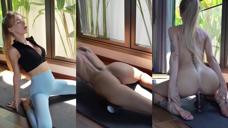 SpiriteMoon Rides Her Dildo After Yoga